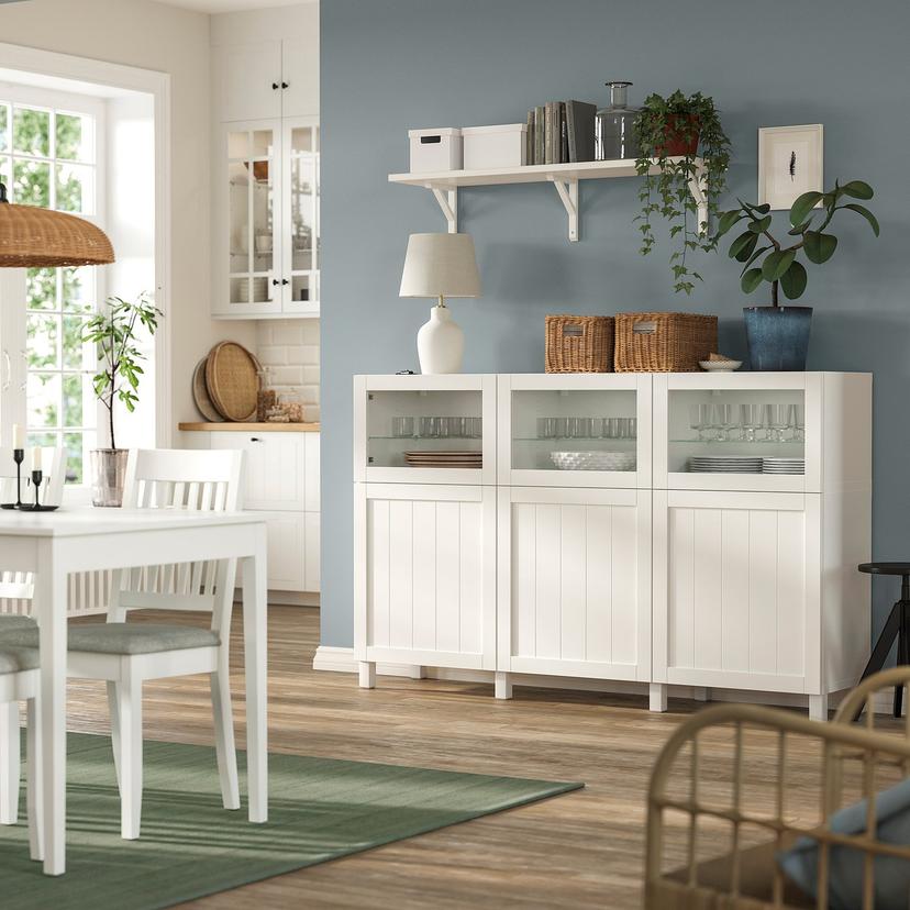 BESTÅ — Комод с дверьми, 180x42x112 см