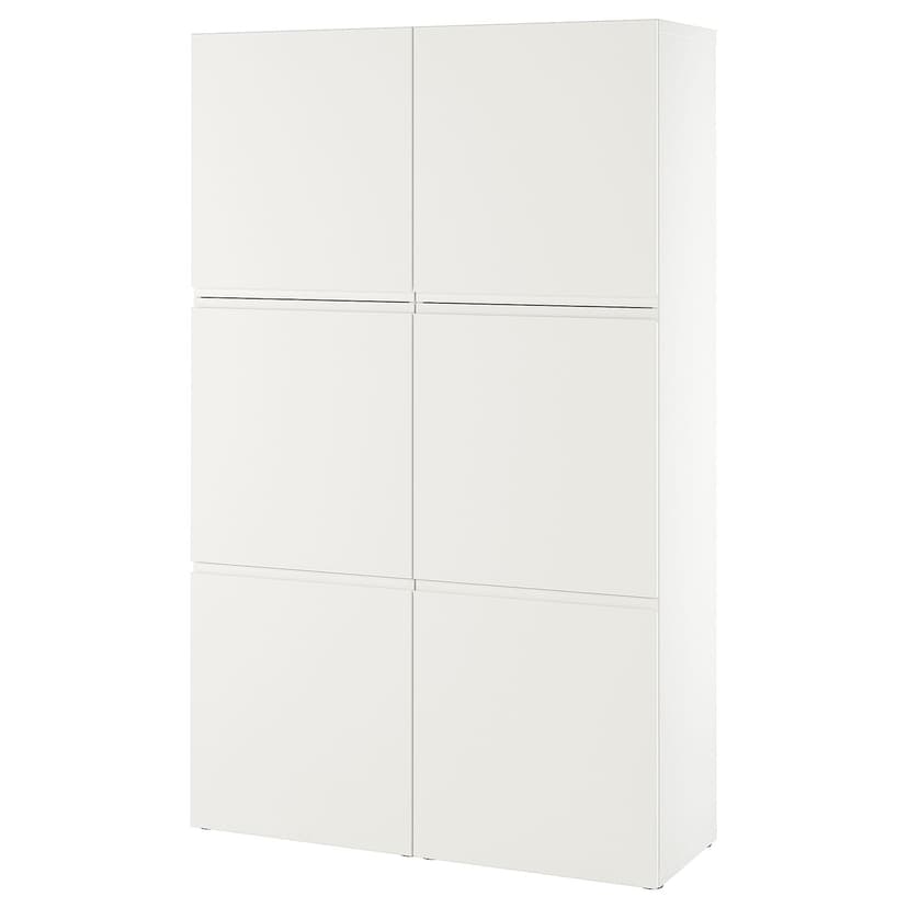 BESTÅ — комбинация для хранения с дверцами, 120x42x193 см