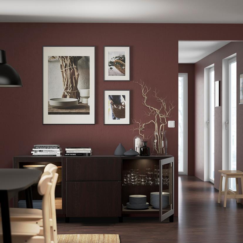 BESTÅ — комбинация для хранения с ящиками, 180x42x74 см