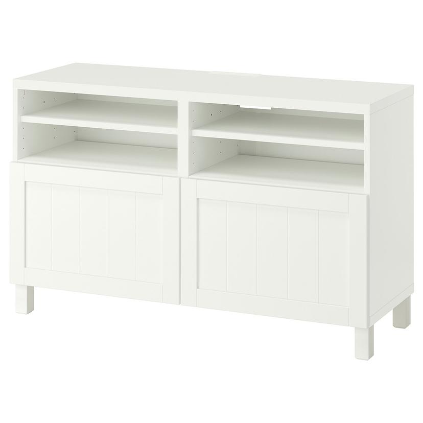 BESTÅ — Тумба для телевизора с дверцами, 120x42x74 см