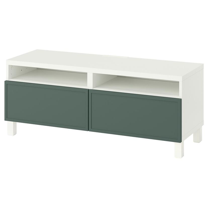 BESTÅ — Тумба под телевизор с ящиками, 120x42x48 см