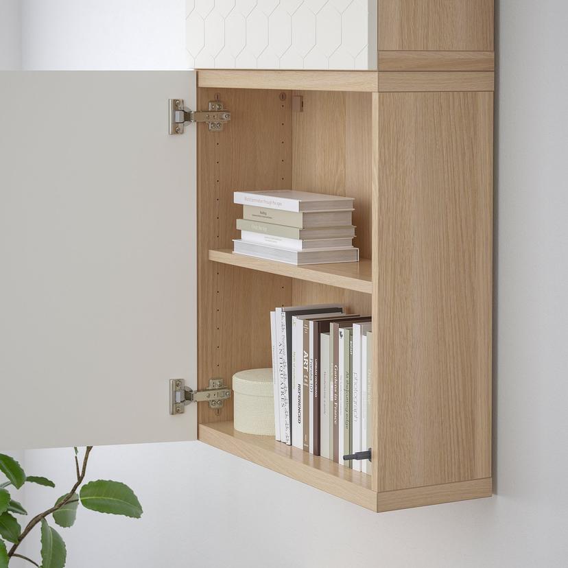 BESTÅ — каркас, под беленый дуб, 60x20x64 см