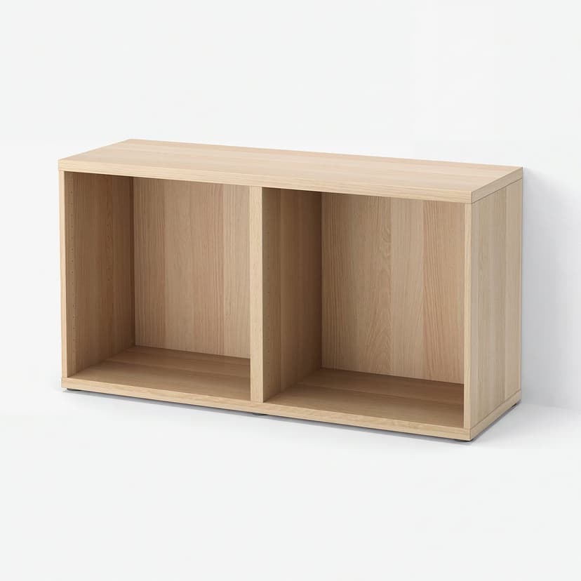 BESTÅ — Каркас, под беленый дуб, 120x40x64 см