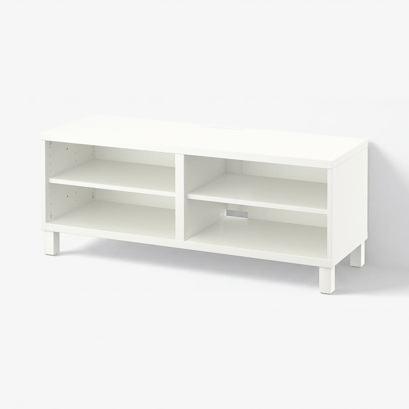 BESTÅ — Тумба под ТВ, белый, 120x40x48 см