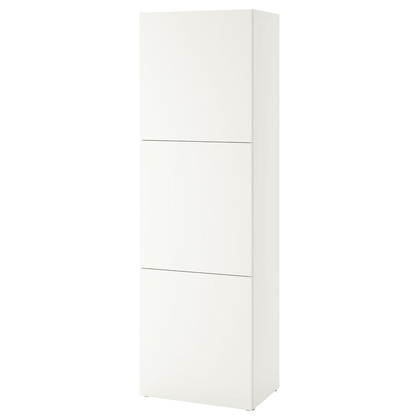 BESTÅ — стеллаж с дверьми, белый Lappviken/белый, 60x42x193 см