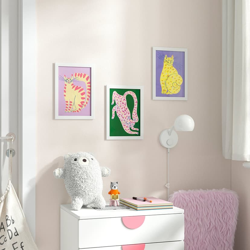 BILD — Plakat, kolorowe koty,
