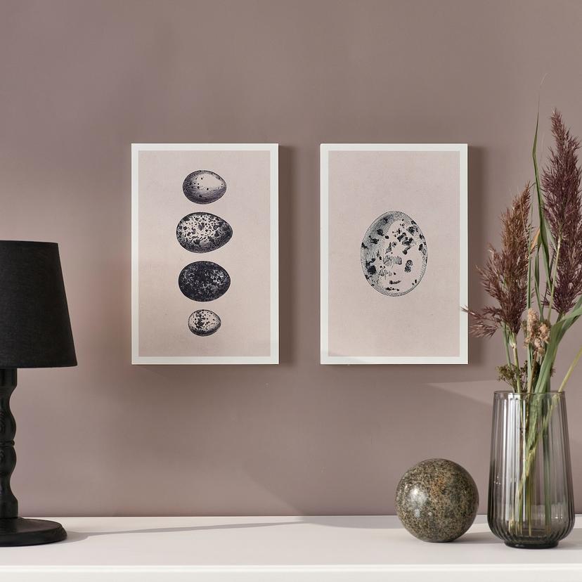 BJÖRNAMO — изображение на деревянной панели, яйца, 20x30 см