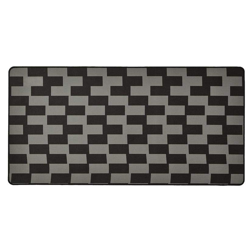 BLÅSKATA — игровой коврик для мыши, черный/серый с рисунком, 40x80 см