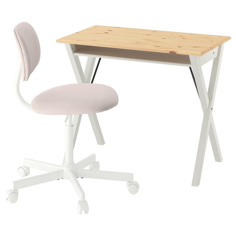 BOLLPOJKE / BLECKBERGET — письменный стол и стул