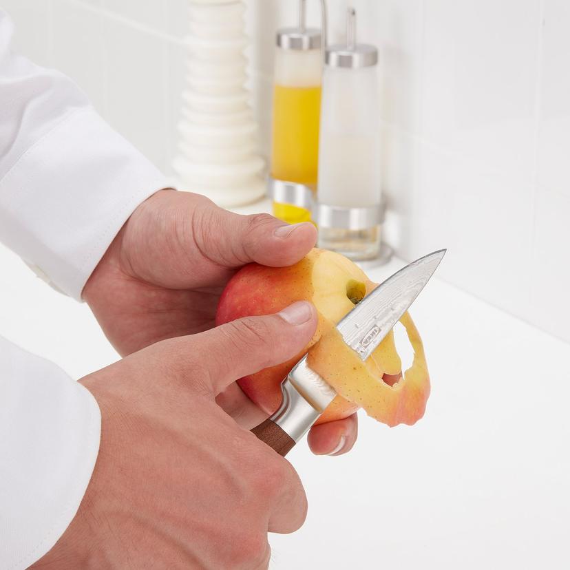 BRILJERA — Овощной нож, дамасская сталь/клен