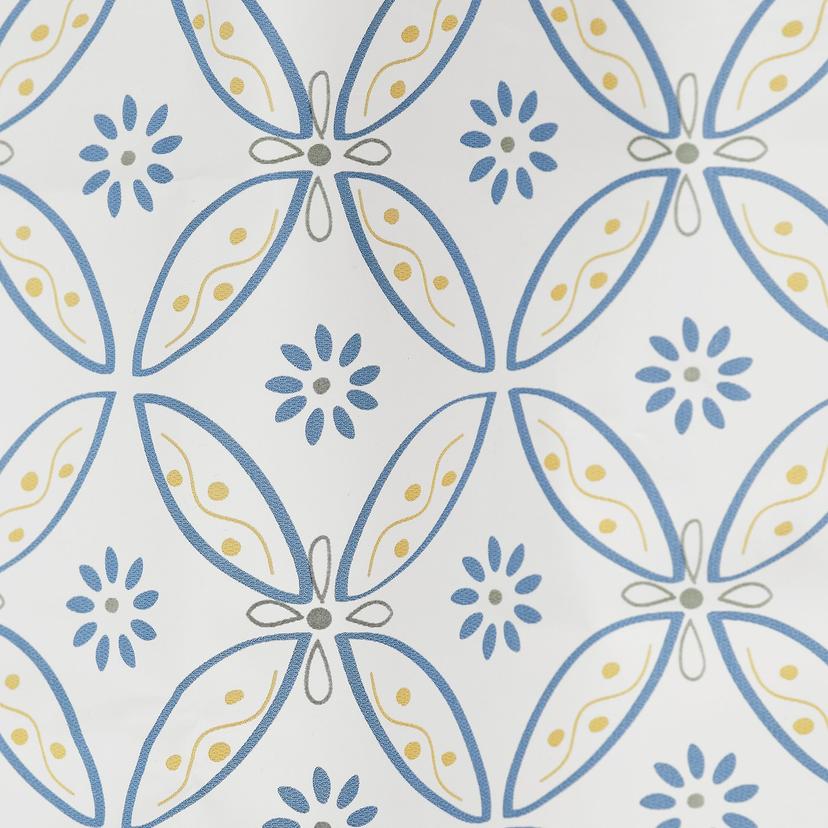 DOCKBÅT — штора для ванной, белый/разноцветный, 180x200 см