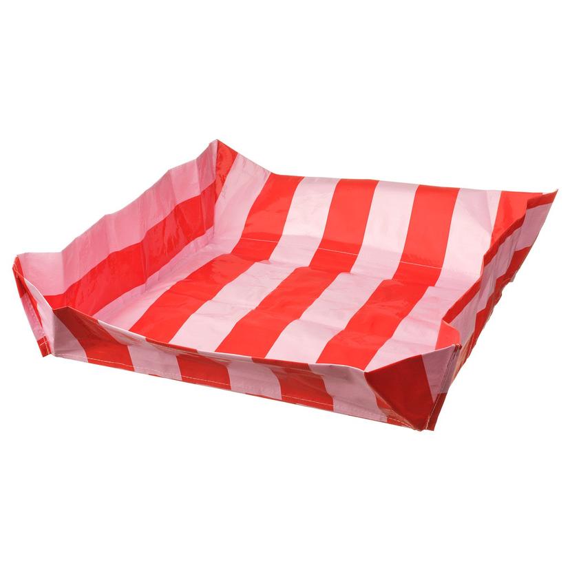 DOFTRIPS — Mata do przesadzania roślin, w paski różowy/jaskrawoczerwony,