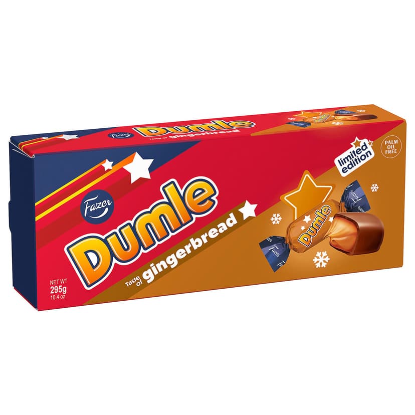 DUMLE — Toffi w czekoladzie, smak piernikowy,