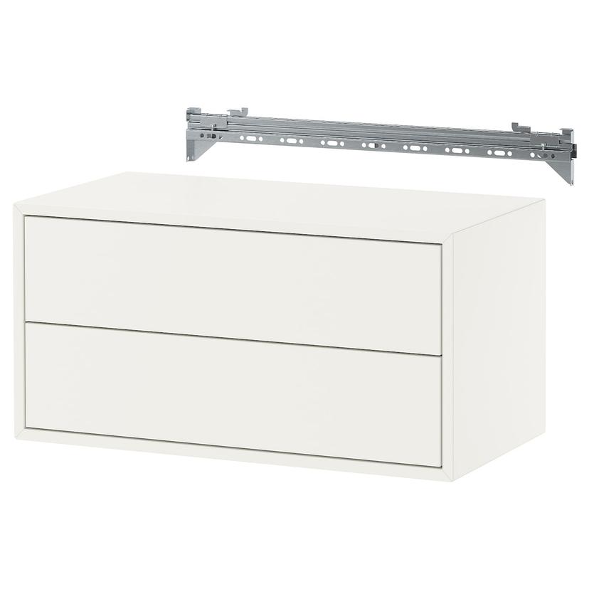 EKET — комбинация д/хранения, с 2 ящиками/белый, 70x35x35 см