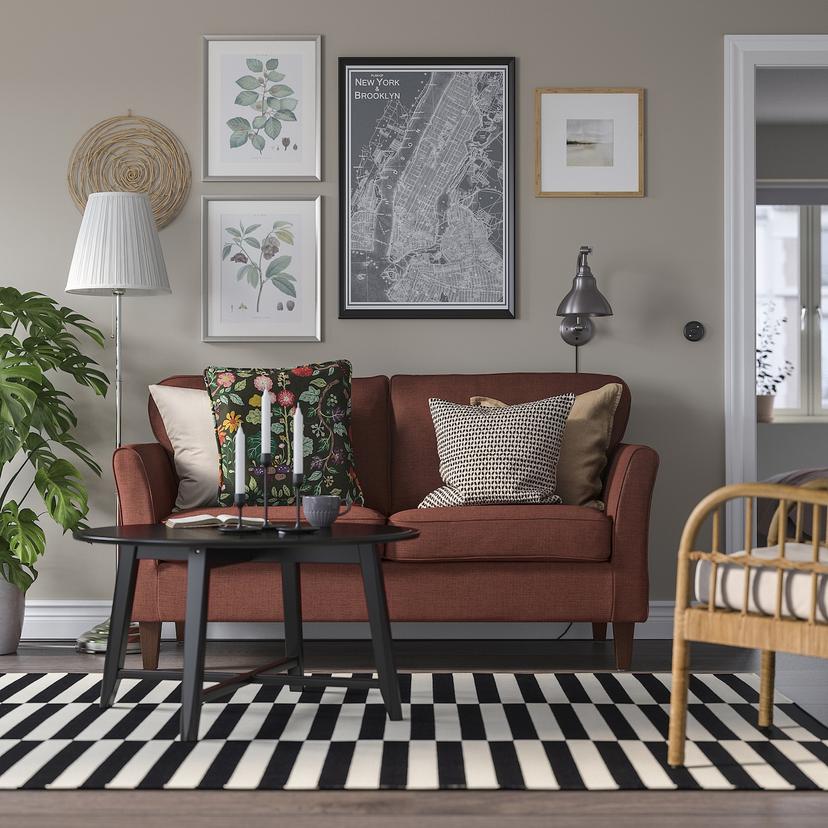 EKHOLMA — 2-местный диван, киланда коричнево-красный