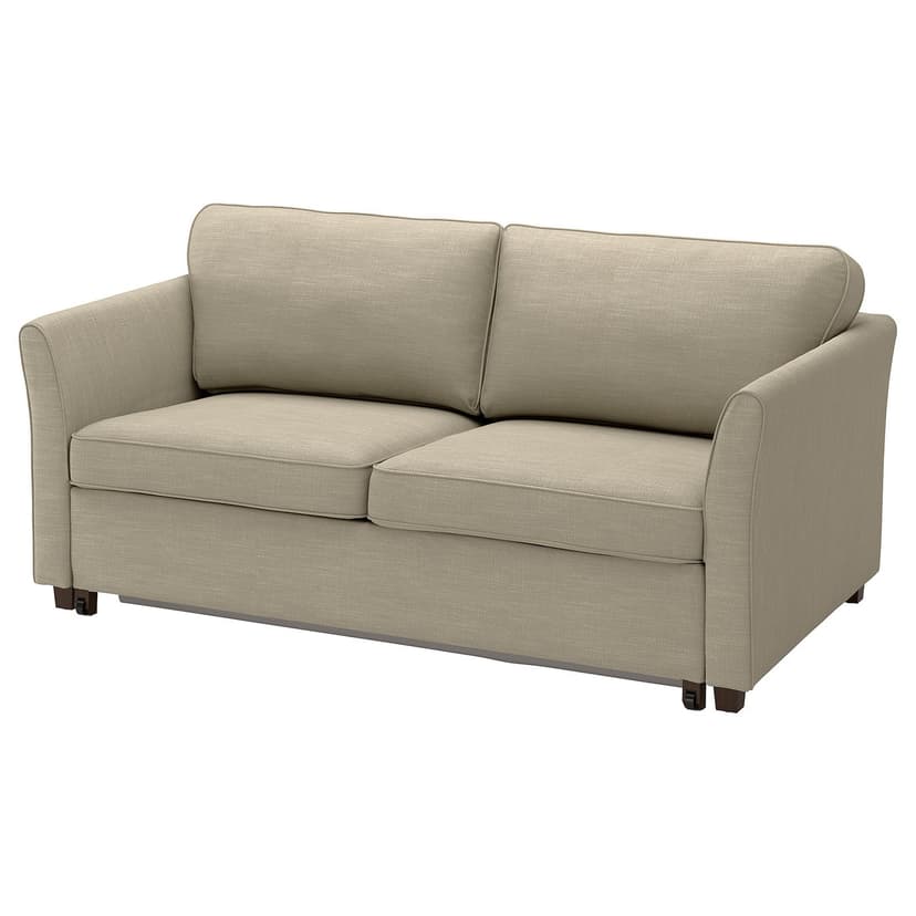 EKHOLMA — Sofa 2-osobowa, rozkładana, Hemmesta szarobeżowy,