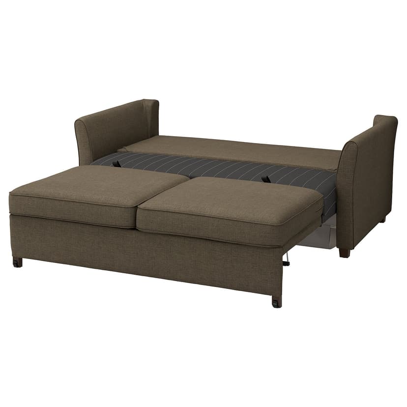 EKHOLMA — Sofa 2-osobowa, rozkładana, Kilanda szarobrązowy,