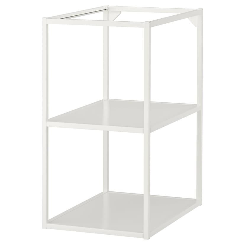 ENHET — напольный каркас с полками, белый, 40x60x75 см