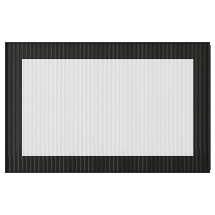 FÄLLSVIK — стеклянная дверь, антрацит/рифленое стекло, 60x38 см