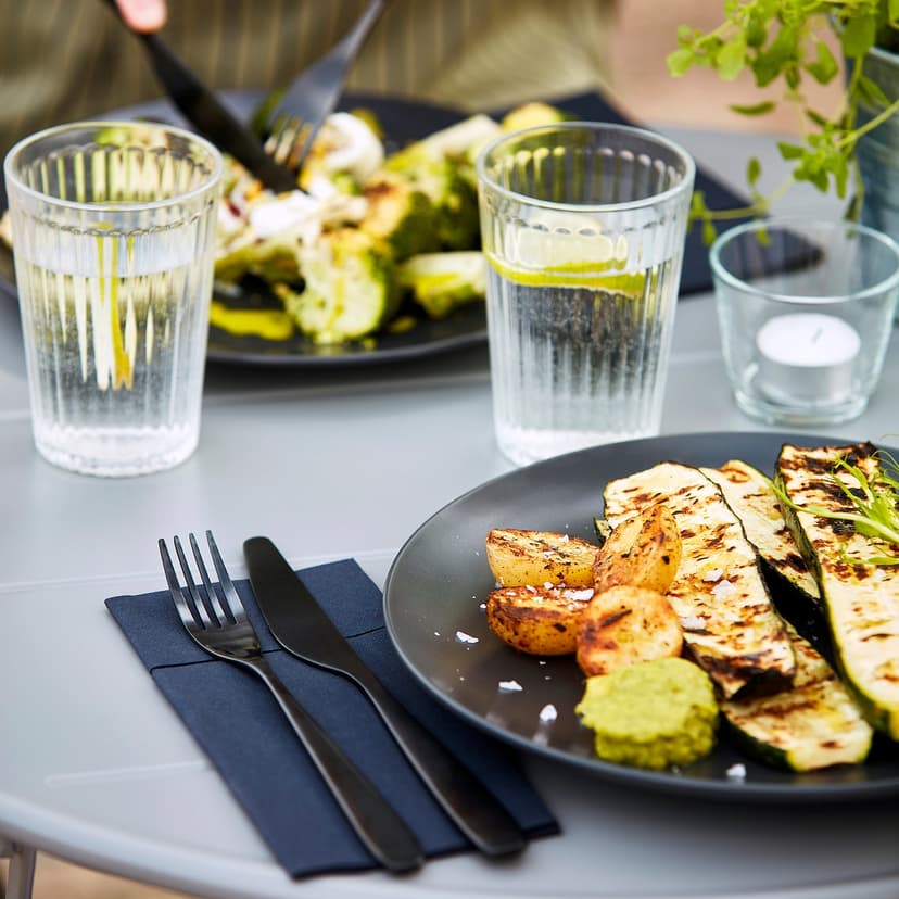 FÄRGKLAR — Serwis, 18 szt., Matowy ciemnoszary,