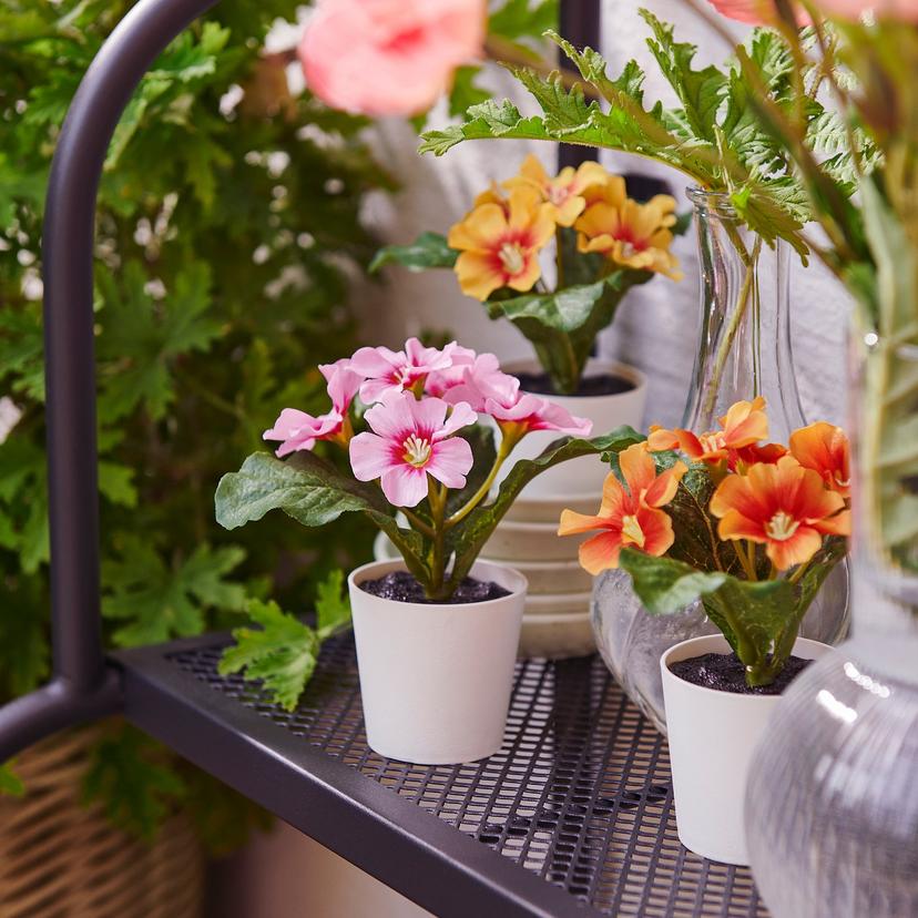 FEJKA — Sztuczna roślina doniczkowa, do wewnątrz/na zewnątrz/pierwiosnek różne kolory,