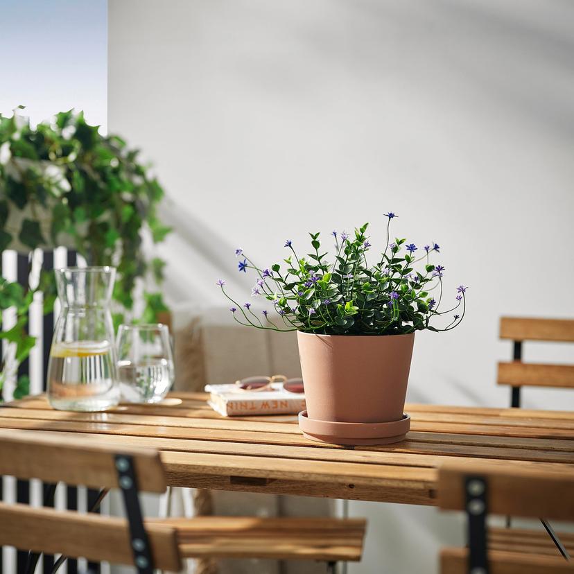 FEJKA — Искусственное растение в горшке, комнатное/уличное/цветущее растение сиреневого цвета.