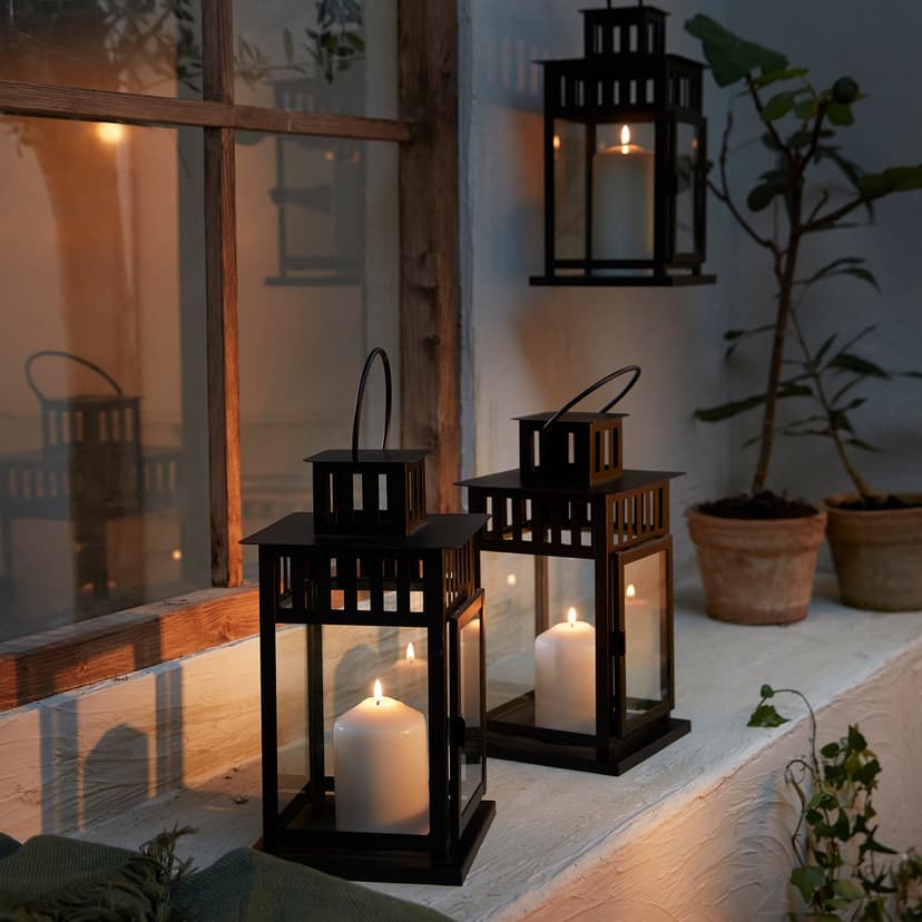 FENOMEN — Bezzapachowa świeca kolumnowa, biały,