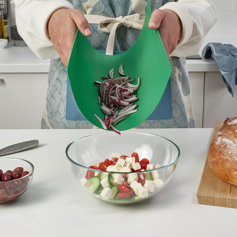 FINFÖRDELA — Deska do krojenia, giętka, zielony/jaskrawozielony,