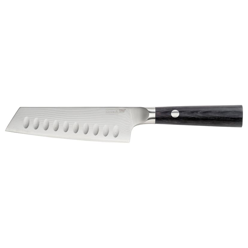 FJÄLLRÖDING — Nóż santoku, Stal damasceńska/czarny,