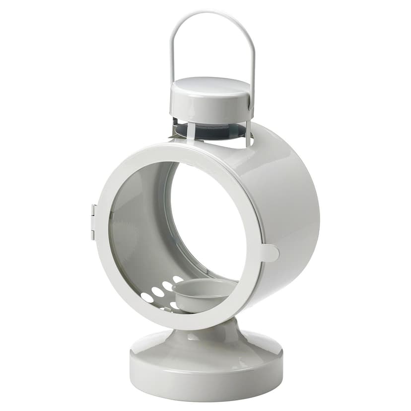 FLODSVALA — Latarenka na tealighta wew/zew, kremowy,