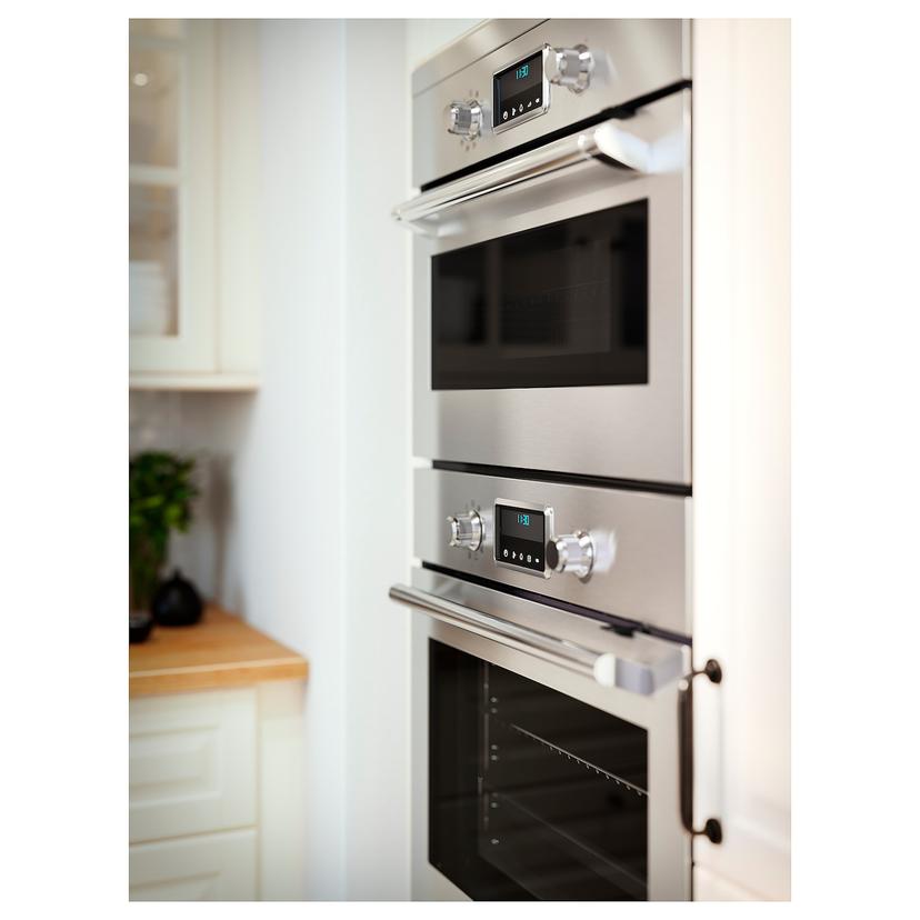 FORNEBY — комбинир СВЧ с горячим обдувом, IKEA 500 цвет нержавеющей стали