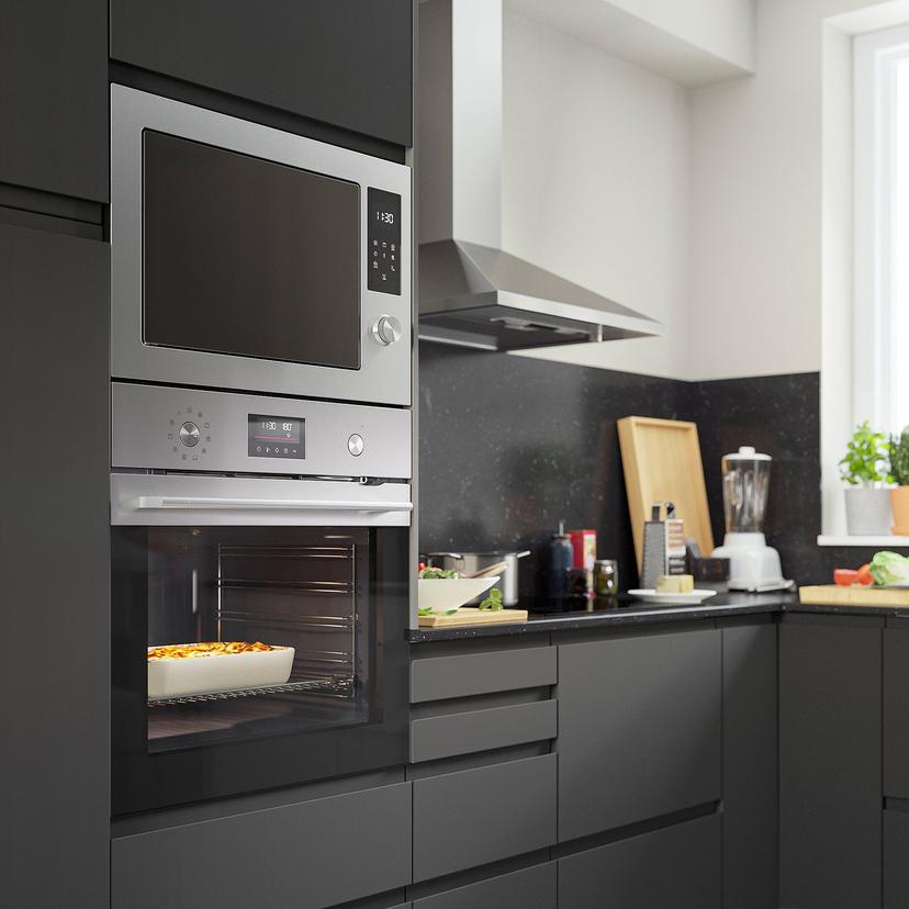 FRILLESBO — Конвекционная печь IKEA 500 с пиролизной/стальной конструкцией