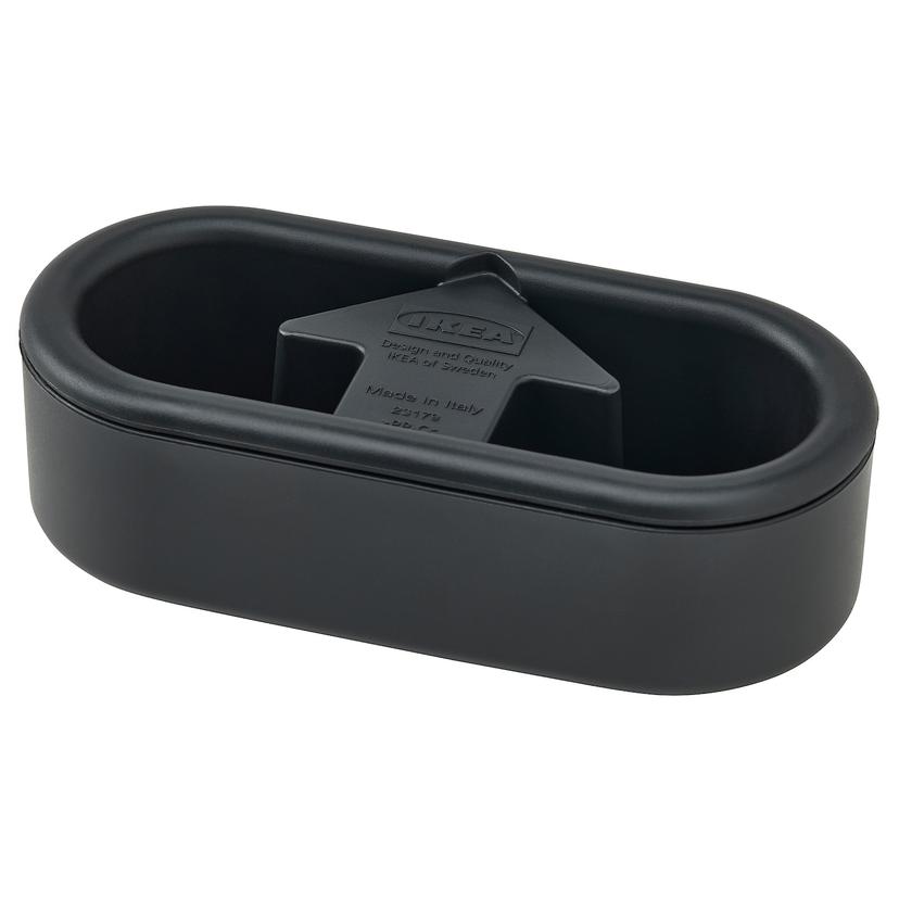 FRUKTPLOCKARE — щетка для удаления ворсинок, черный/светло-серый, 12x6x4 см