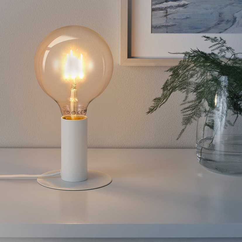 GENNAKER — Lampa stołowa, biały,
