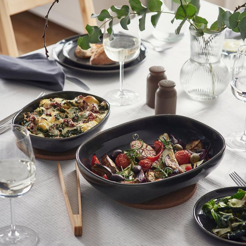 GLADELIG — набор форм для печи,2 штуки, темно-серый