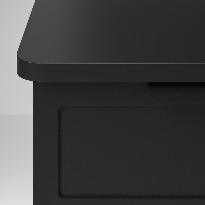 GRÅFJÄLLET — настенный прикроватный столик, антрацит, 42x29x31 см