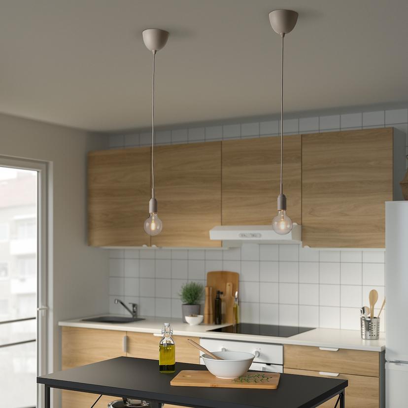 GRÅVACKA — шнур-подвес для лампочки, бежевый, 1.8 м