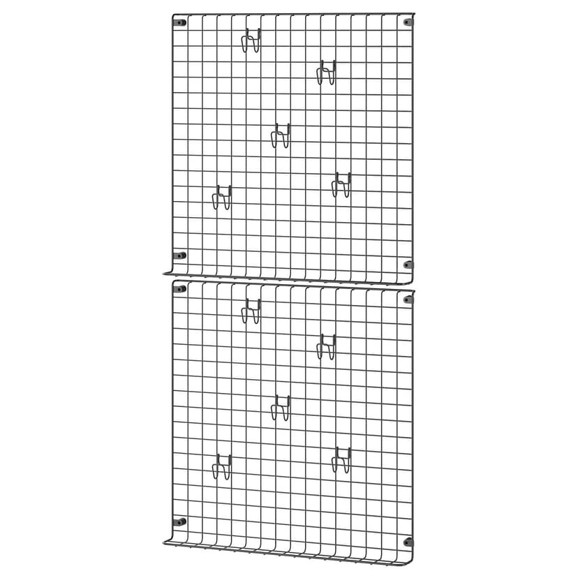 GREJIG — Meble do sypialni, kpl. 2 szt., szary,