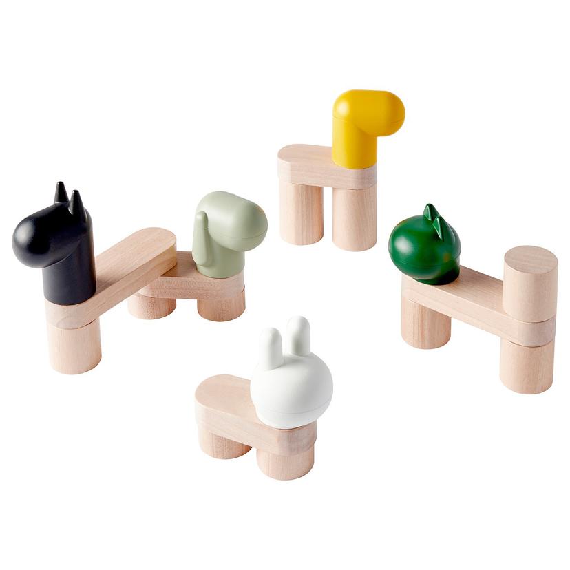 GREJSIMOJS — Zestaw klocków, 20 szt., do dowolnego łączenia/5 figurek,