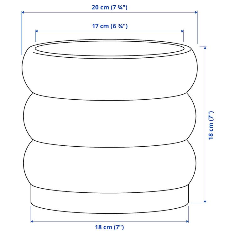 кашпо, д/дома/улицы/зеленый/коричневый, 15 см dimensions