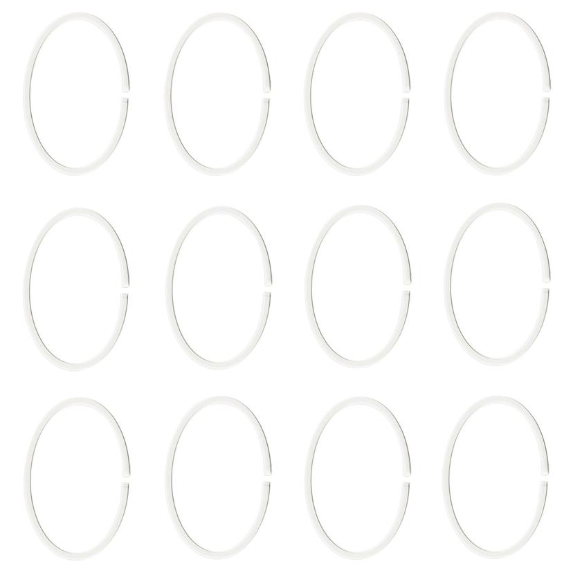 HASSJÖN — кольца для шторы в ванную, белый