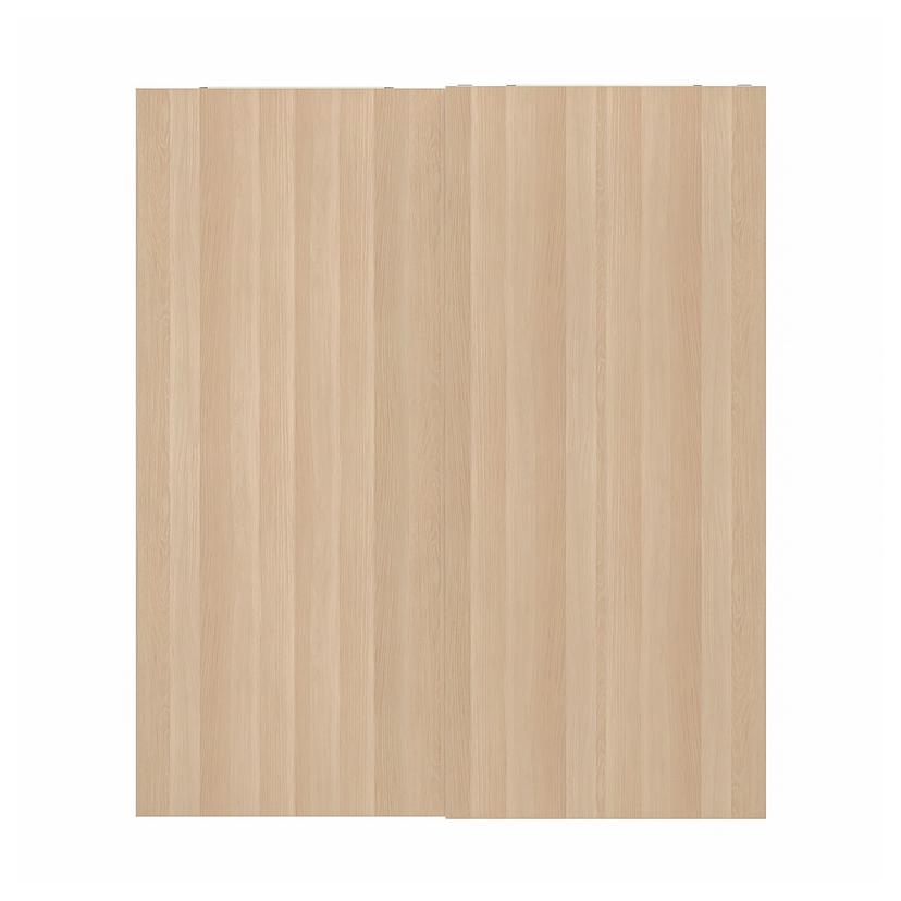 HASVIK — пара раздвижных дверей, под беленый дуб, 200x236 см