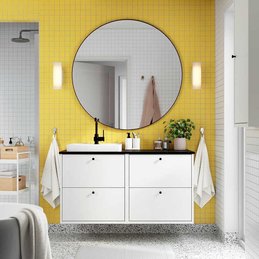 HAVBÄCK / ORRSJÖN — шкаф п-раковину/раковина/смеситель