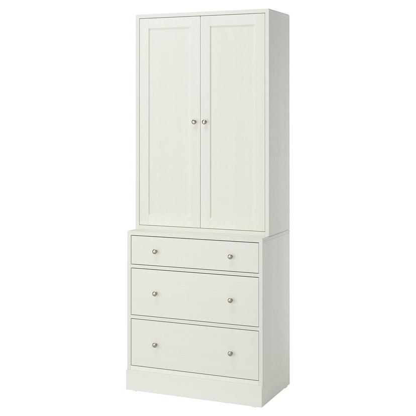 HAVSTA — комбинация для хранения с ящиками, белый, 81x47x212 см