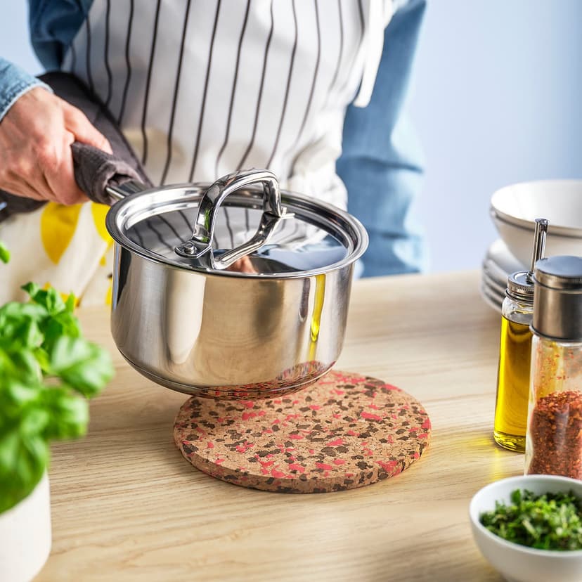 HEAT — Podstawka, korek wzór/jaskrawoczerwony,