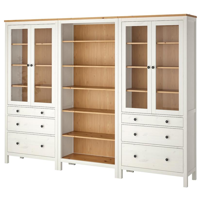 HEMNES — комб для хран с дверц/ящ, 270x197 см