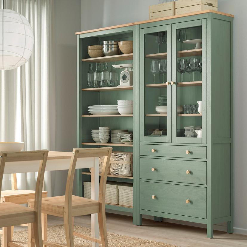 HEMNES — комб для хран с дверц/ящ