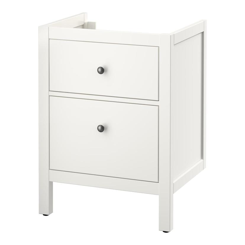 HEMNES — шкаф для раковины с 2 ящ, белый, 60x47x83 см