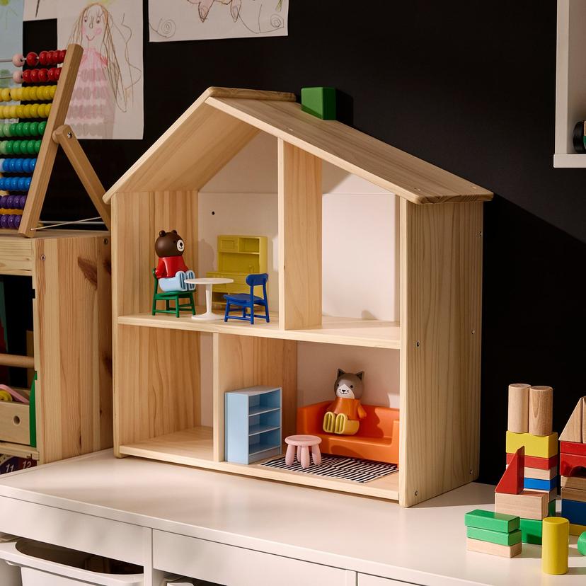 HUSET — Мебель и фигурки для кукольного домика, гостиная/кухня, разноцветные.