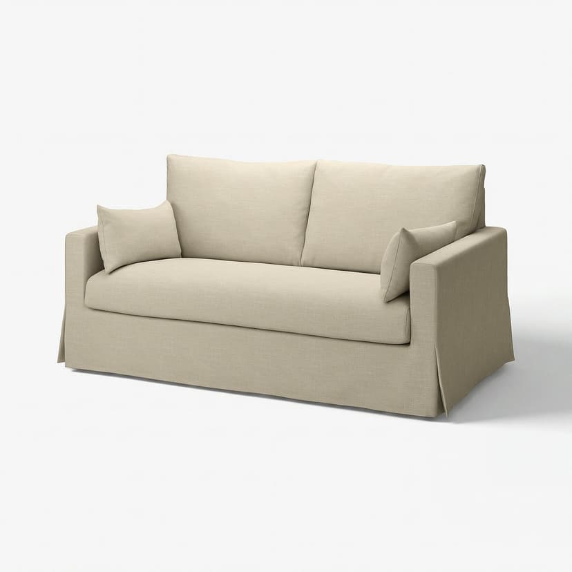HYLTARP — Sofa 2-osobowa, Hemmesta jasnobeżowy,